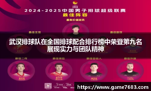 武汉排球队在全国排球配合排行榜中荣登第九名展现实力与团队精神