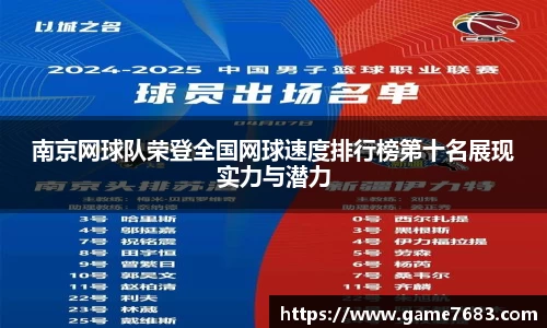 南京网球队荣登全国网球速度排行榜第十名展现实力与潜力